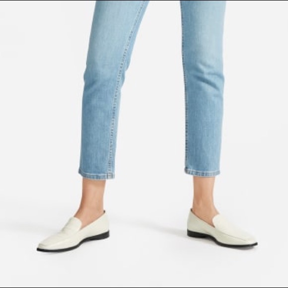 Everlane Bone Croc Embossed Leather 90s Loafer. Fit more like an 8.5 - Picture 5 of 16